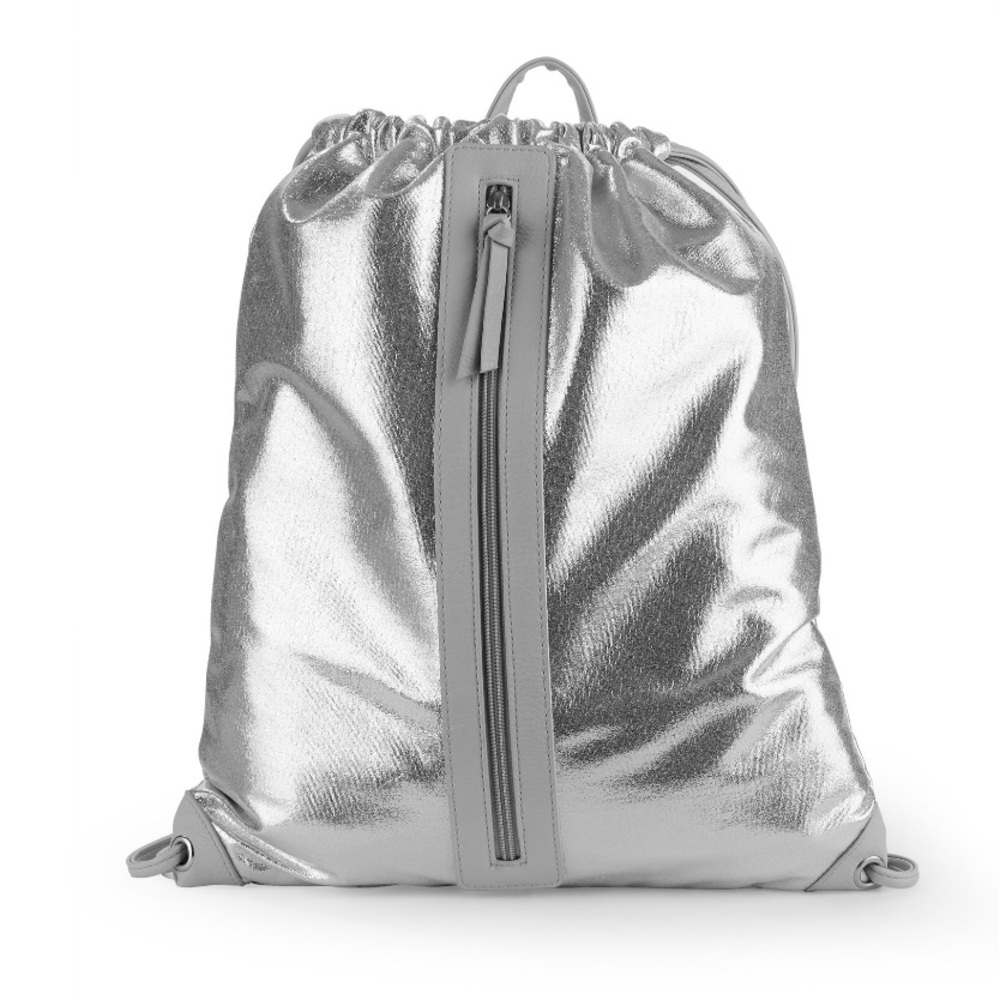 Silver Drawstring Bag - Picture 2 of 4